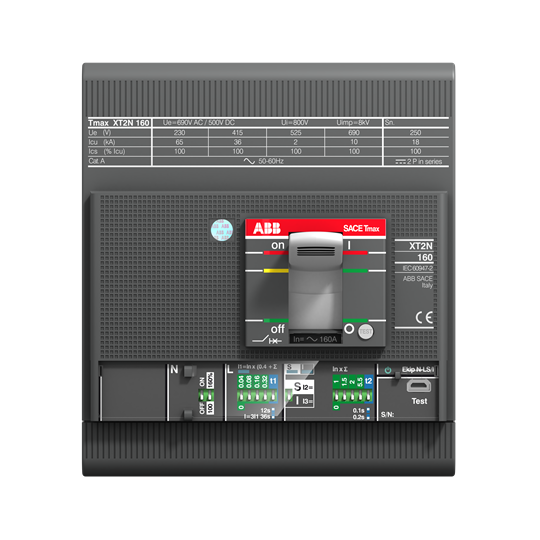 XT2H 160, Ekip Dip LS/I, In=160A, 4p