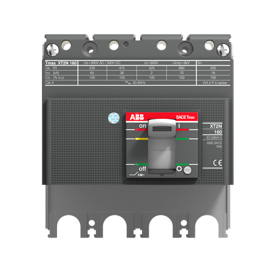 XT2H 160, Ekip Touch Measuring LSI, In=160A, 4p*