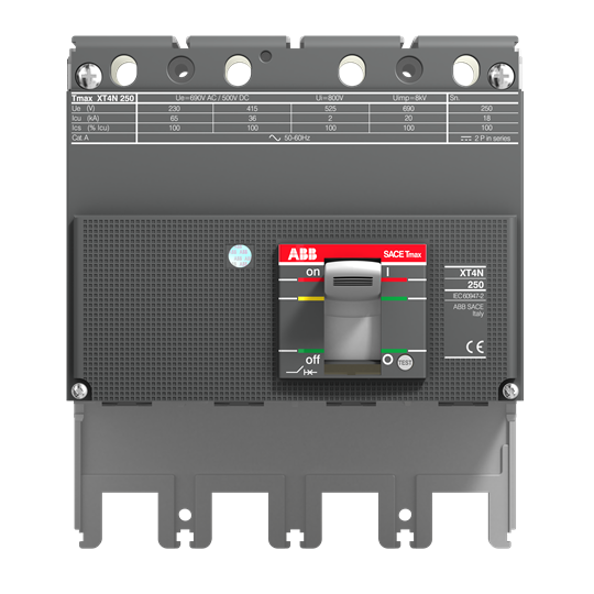 XT4N 250, Ekip Touch Measuring LSI, In=250A, 4p*