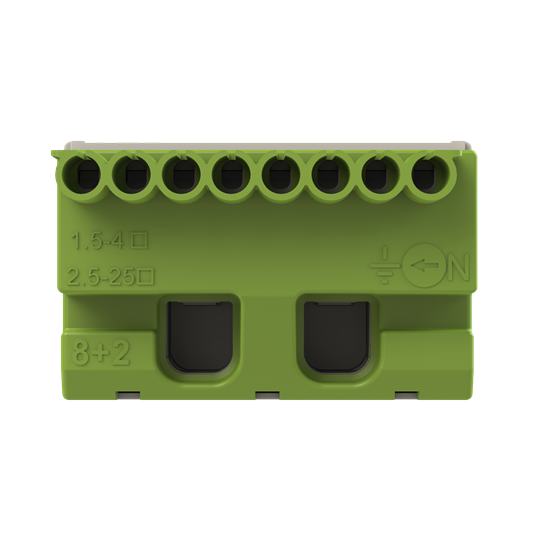 Terminal bloğu vidasız PE 8×1,5-4mm²+2x25mm²
